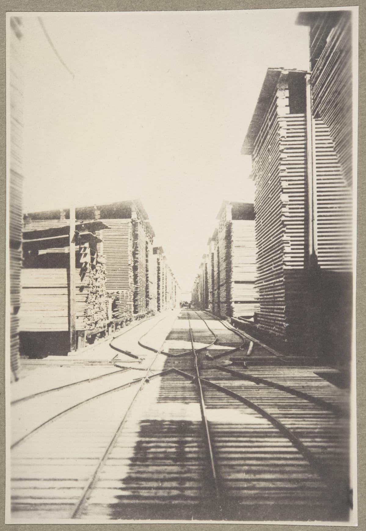 Enso-Gutzeitin lautatarha Kotkassa 1920-luvulla.