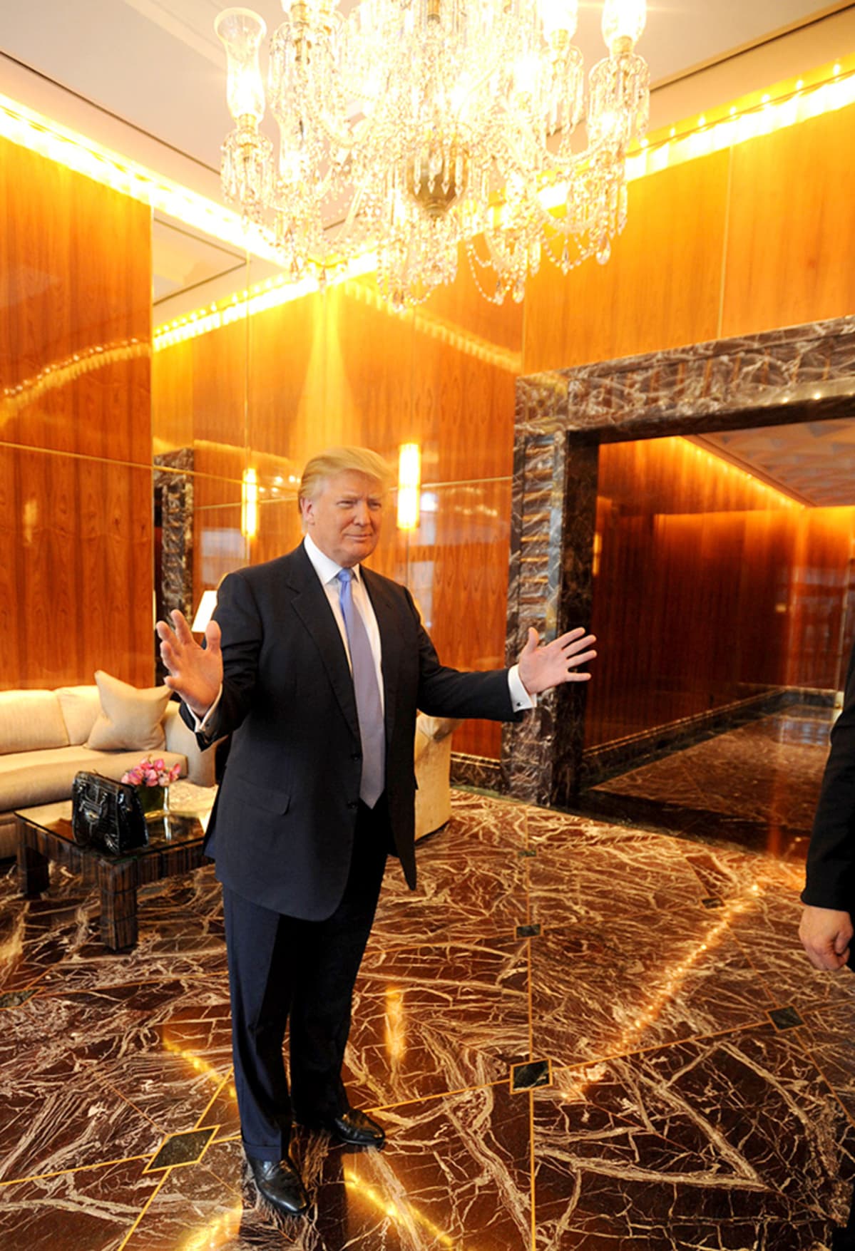 Donald trump hotelissaan.