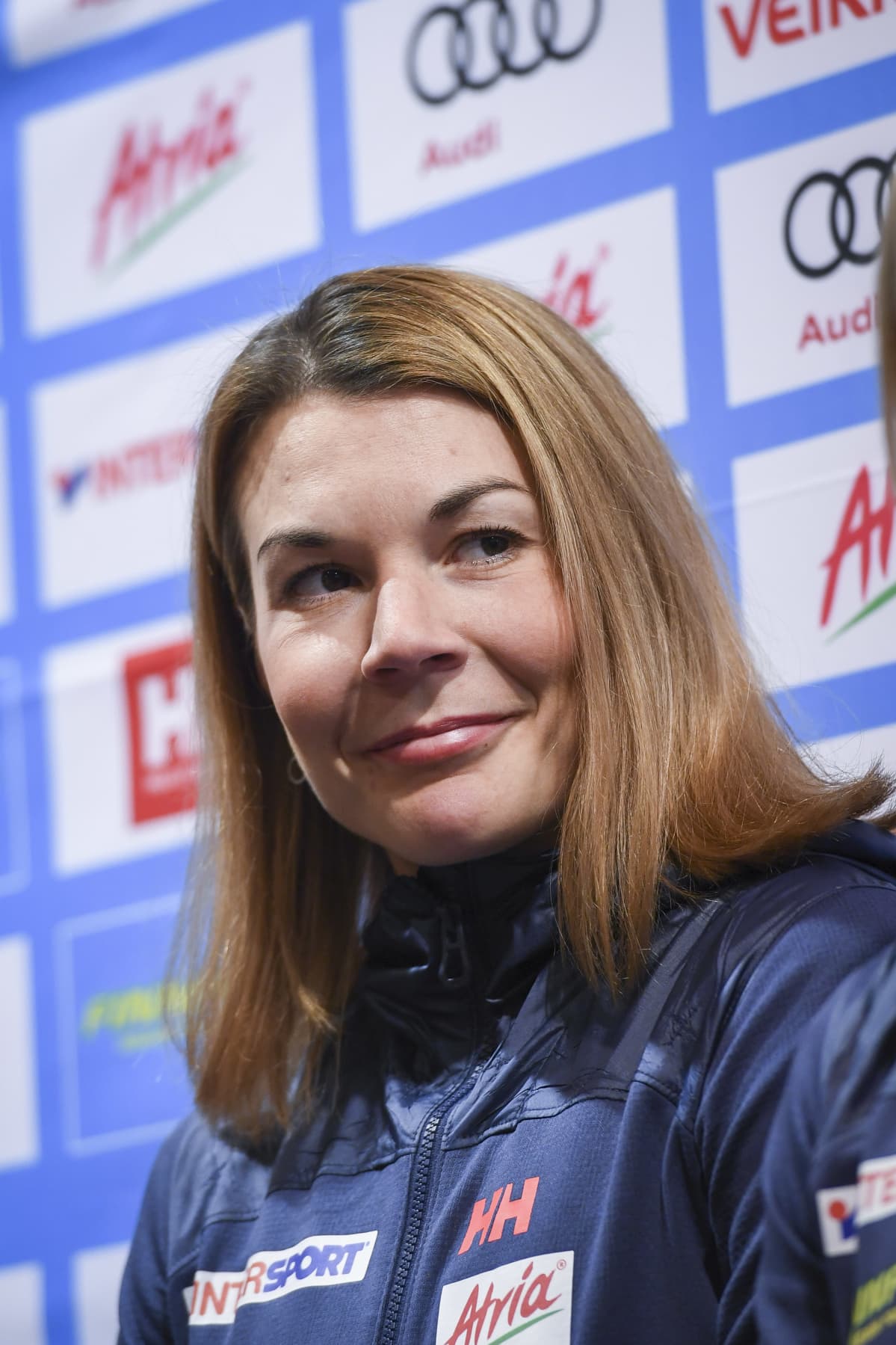 Moona-Liisa Nousiainen under en presskonferens säsongen 2016–17.