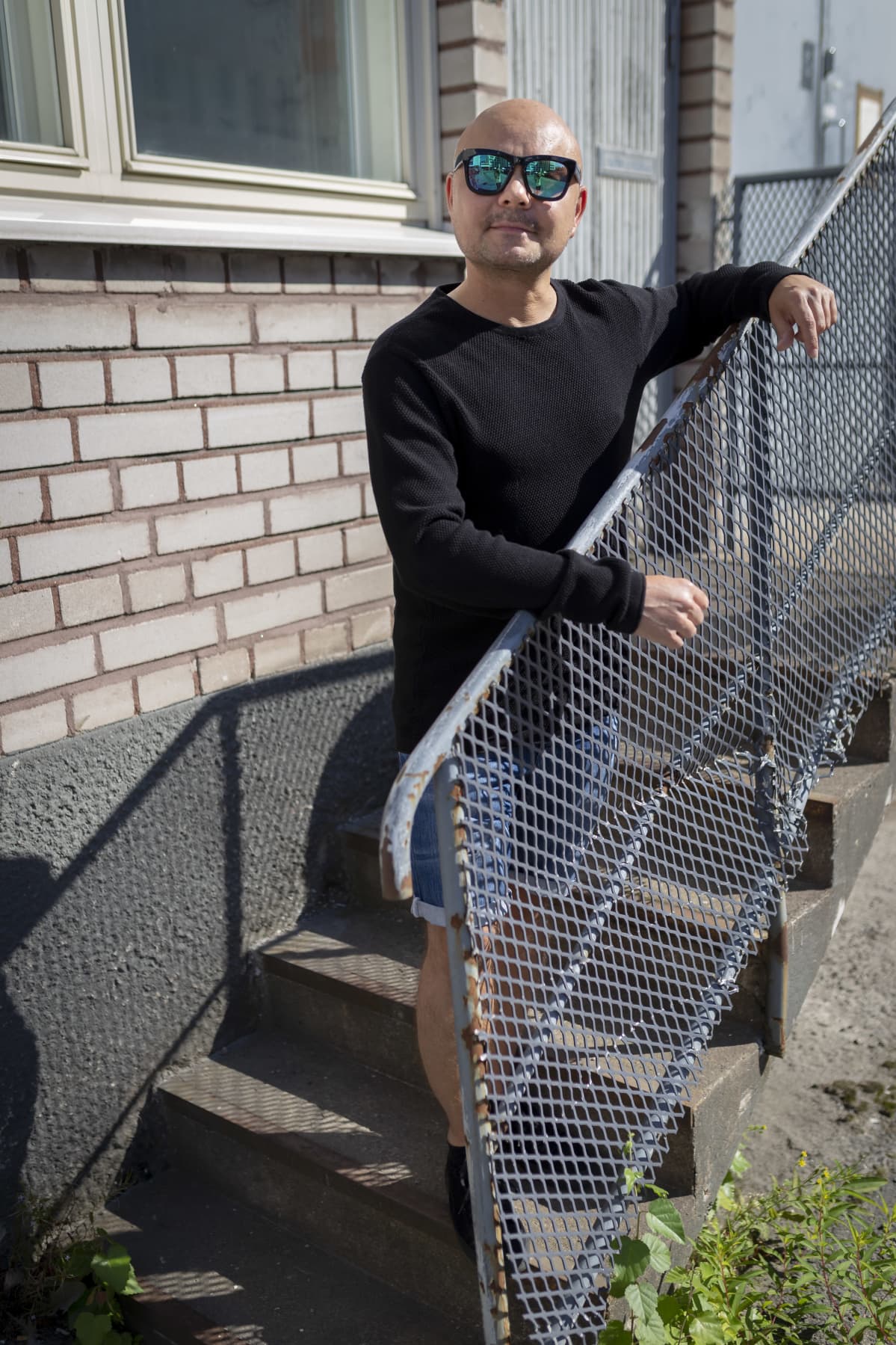 NRJ:n musiikkipäällikkö Marcus Sjöström Lautasaaressa.