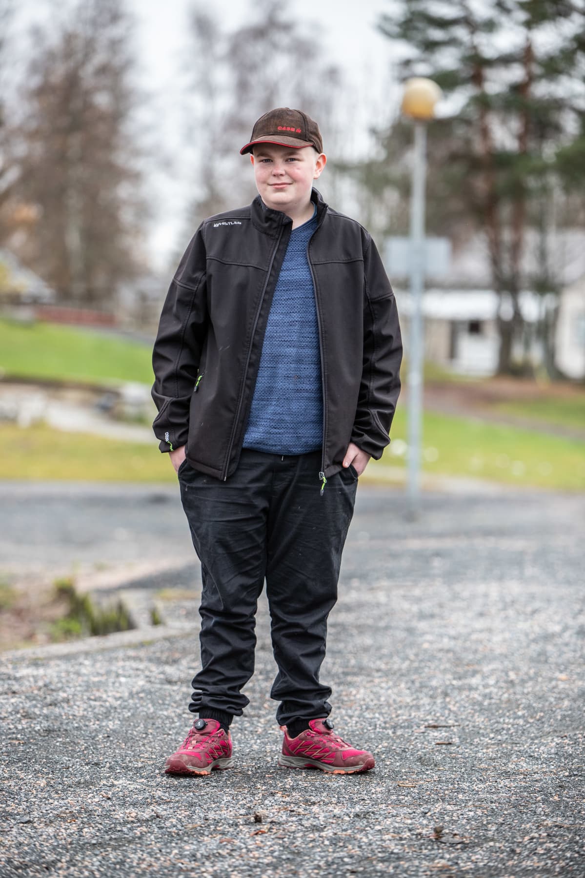 Kaustislainen koululainen Osmo Myllymäki.