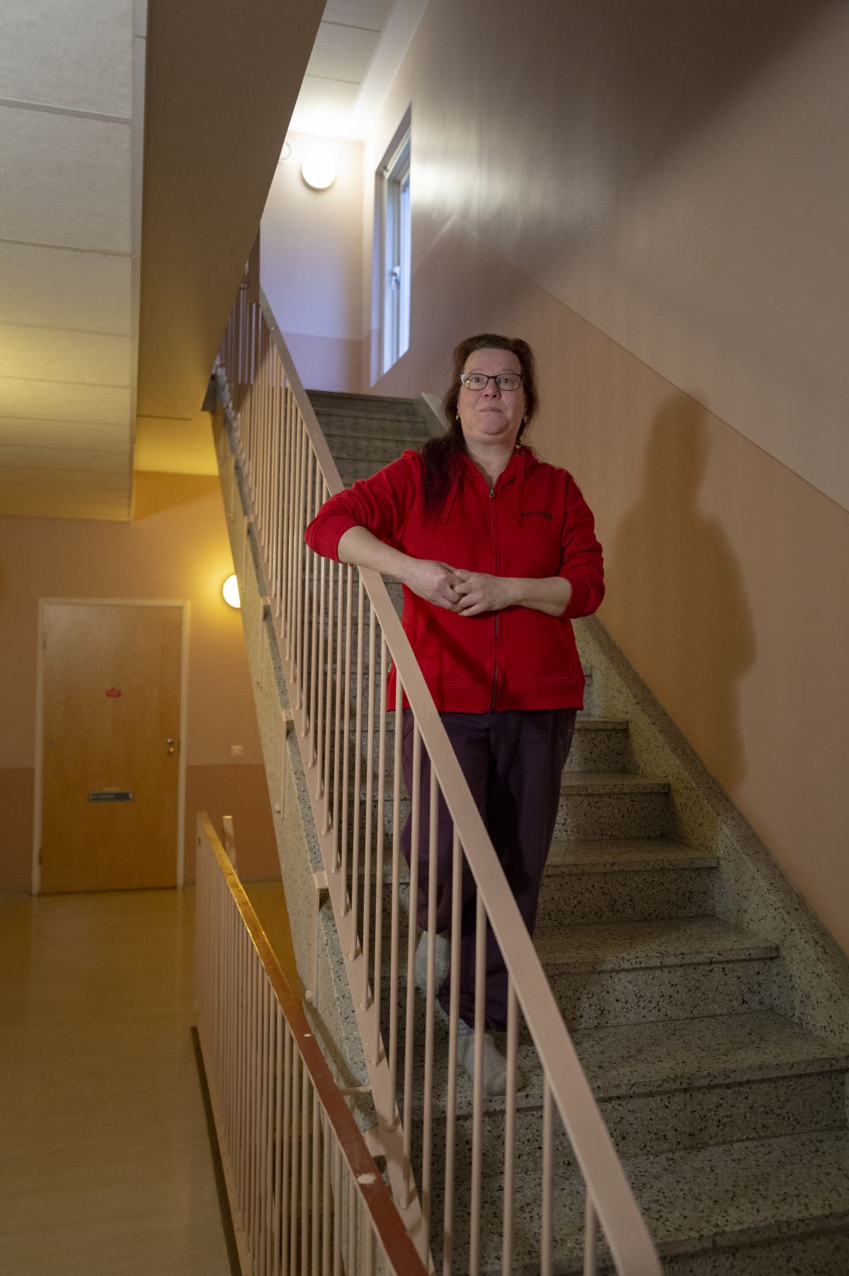 Mari Laasio kotonaan.