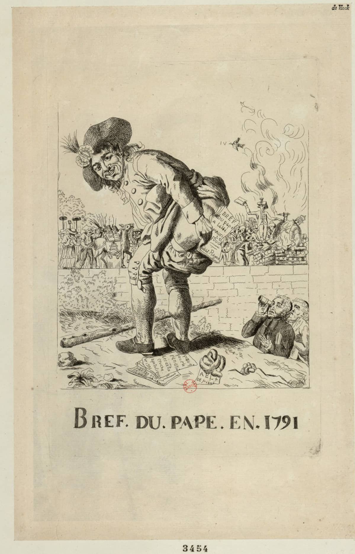 Bref du Pape en 1791 -pilapiirros