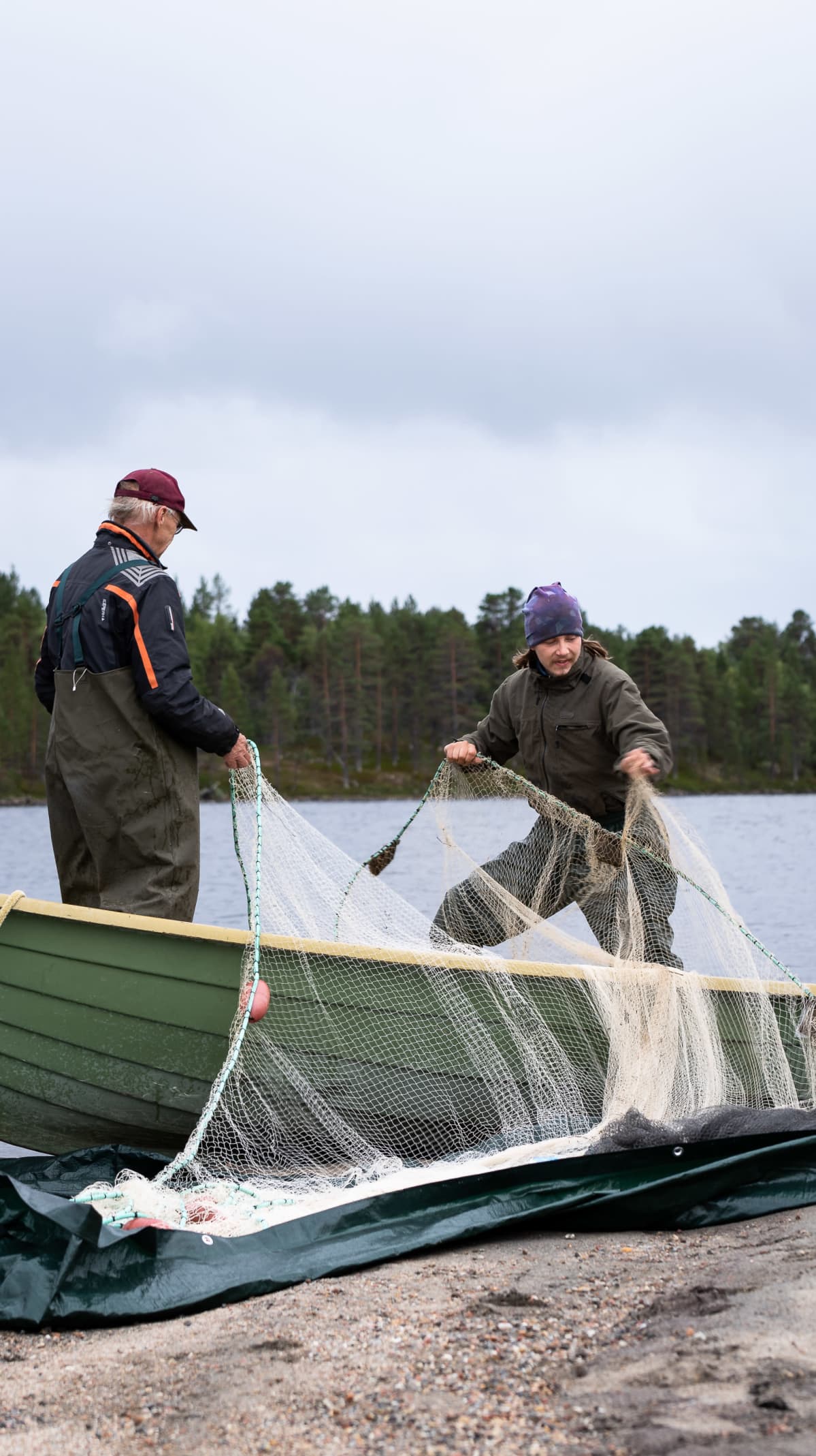 Nuottausta Sevettijärvellä.
