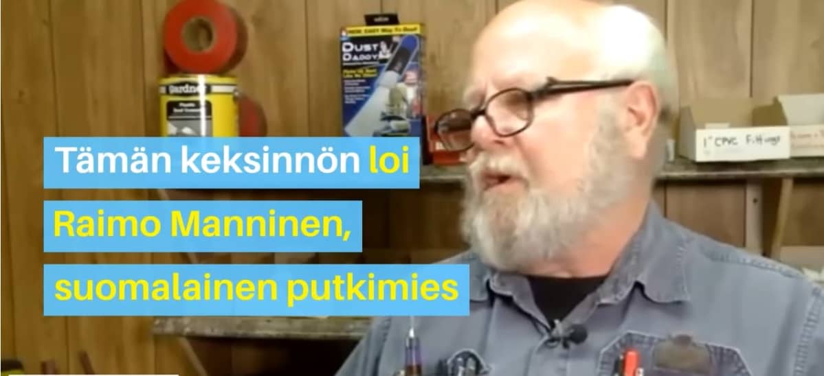 huijausmainoksessa on putkimies Mannonen