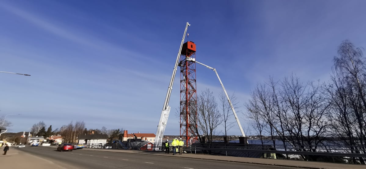 Pispalan haulitornin remontti alkoi