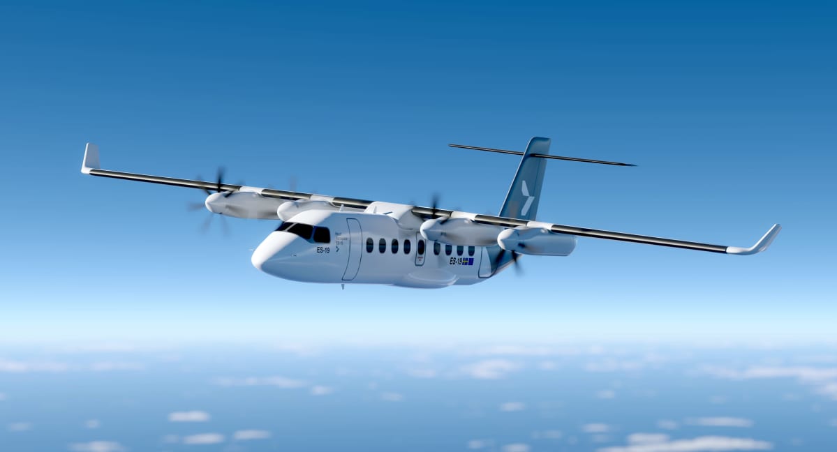 Heart Aerospacen suunnittelema ES-19 -sähkölentokone