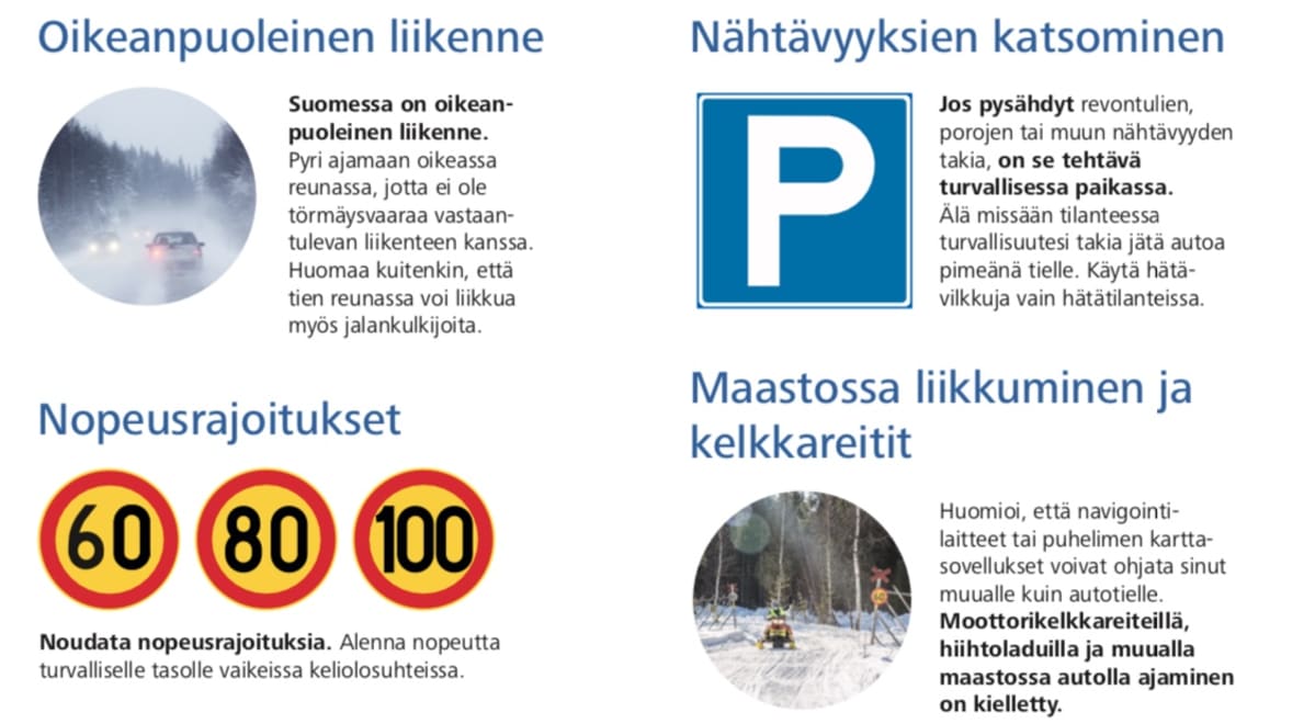 Ajo-ohjeita ulkomaalaisille