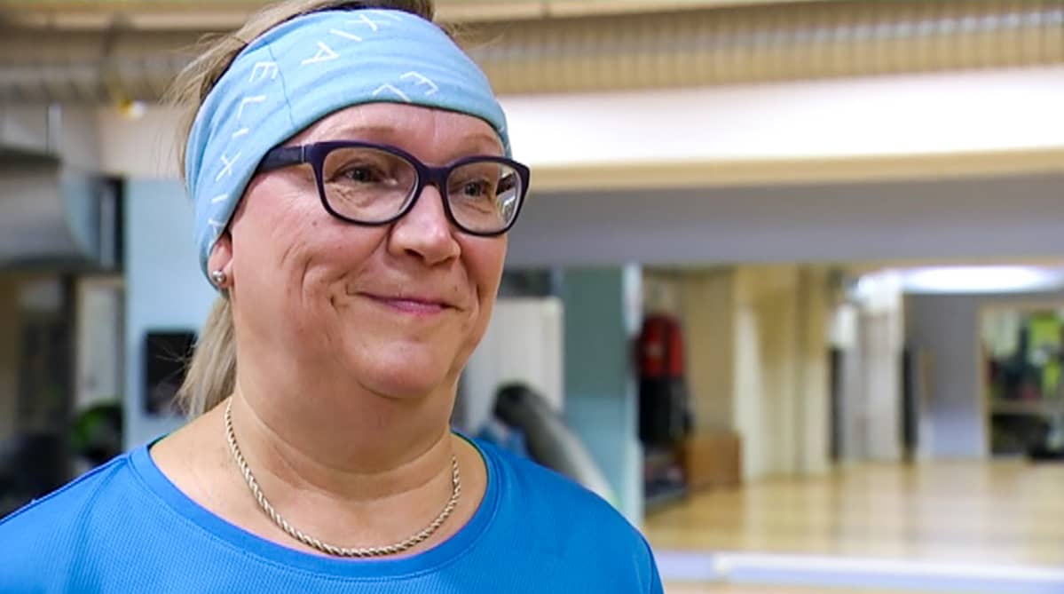 Sirpa Kaltiainen innostui aerobicista Jane Fondan jalanjäljissä.