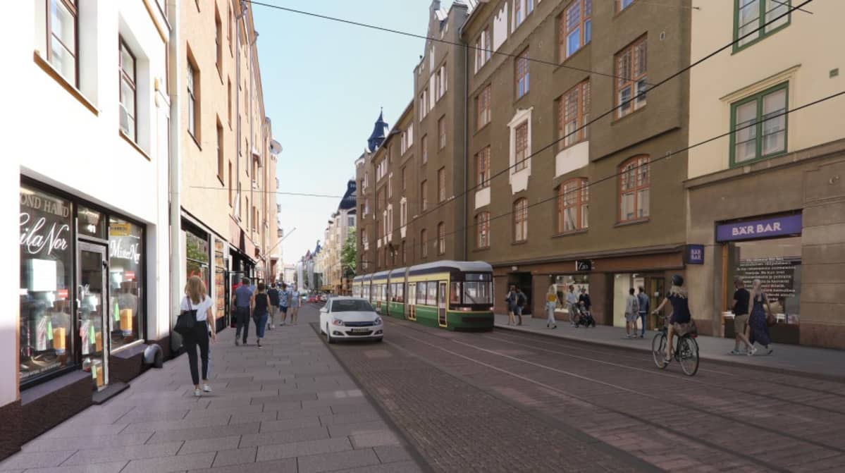 Havainnekuva Fredrikinkadulta