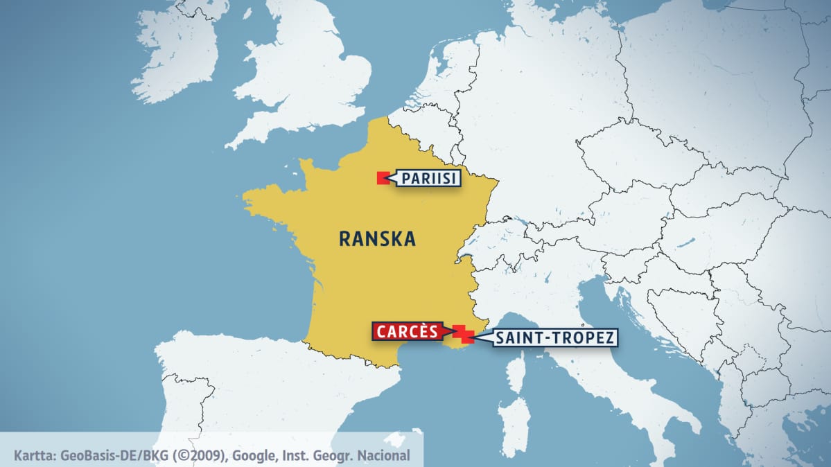 ranska kartta Armeijan helikopterit törmäsivät Etelä Ranskassa | Yle Uutiset 