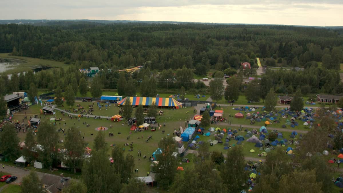 Jurassic Rock 2012, festivaalialue nosturista