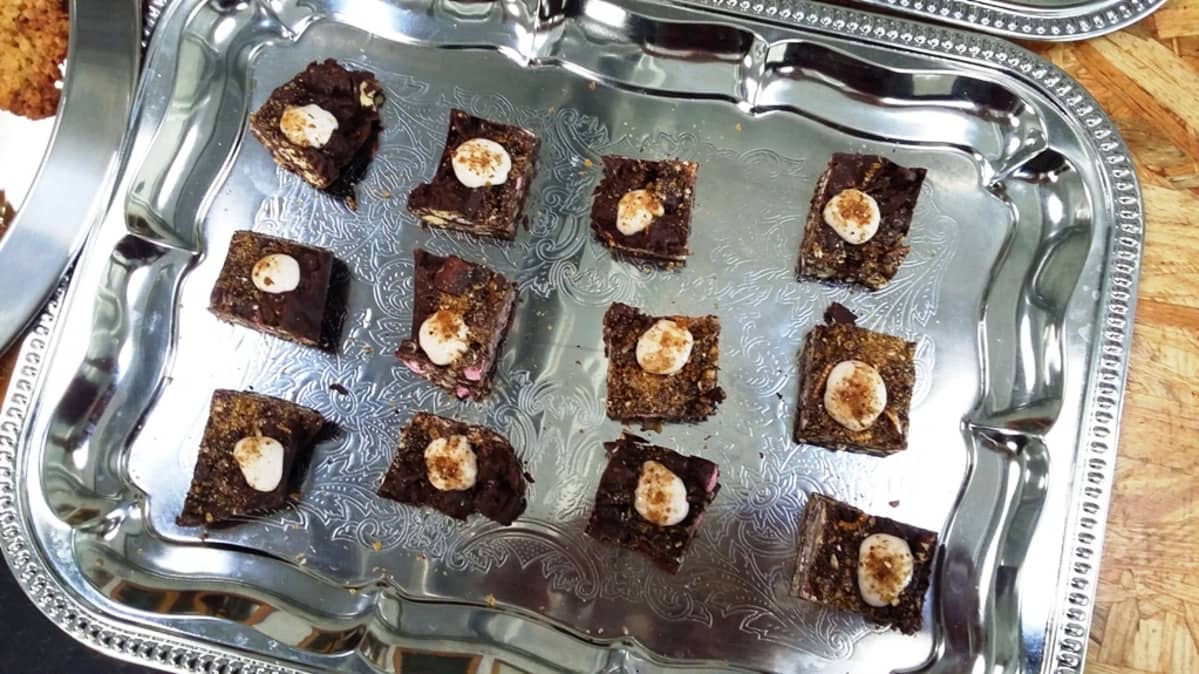 rocky road suklaaleivos jauhomadoista