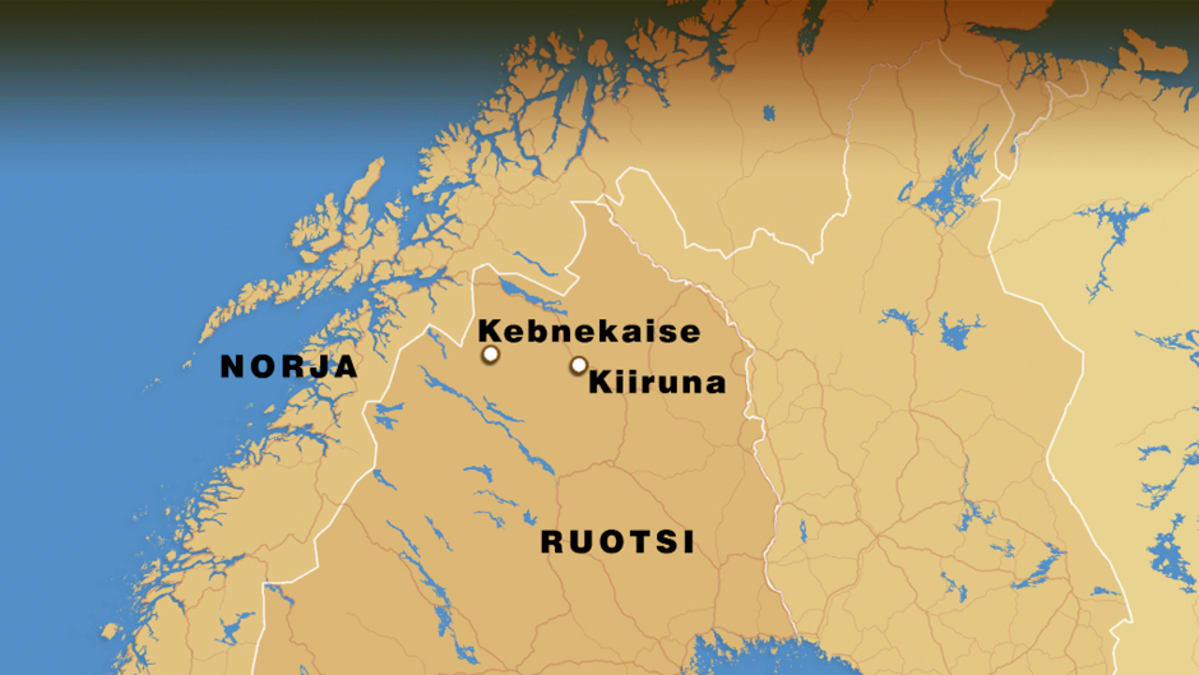 kebnekaise kartta Hercules kuljetuskone kateissa Ruotsissa | Yle Uutiset | yle.fi kebnekaise kartta