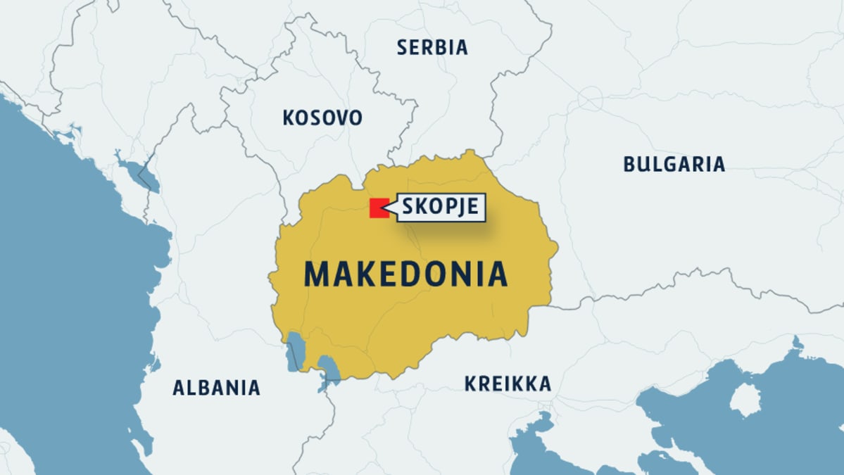 makedonia kartta Makedoniaa kurittaa pakolaisten lisäksi ikioma kriisi  makedonia kartta