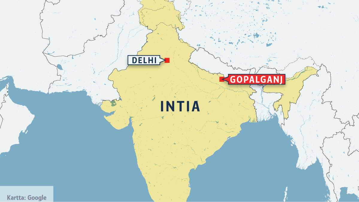 intian kartta Sokeritehdas räjähti Intiassa – neljä kuoli, ihmisiä jumissa  intian kartta