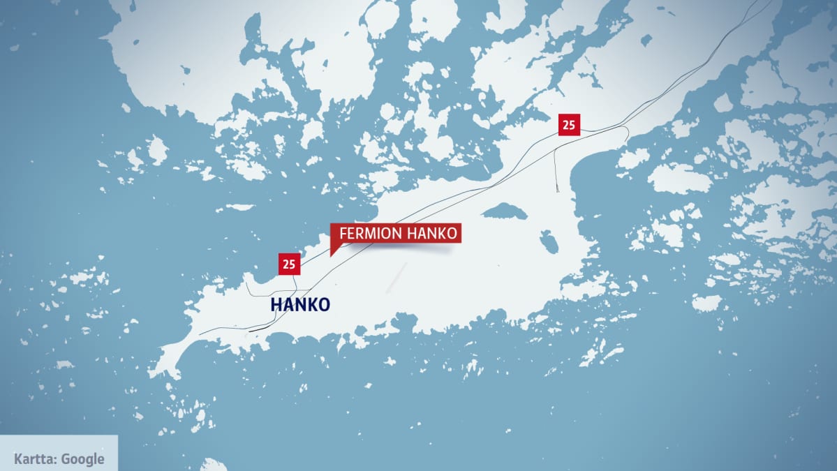 hanko kartta Hangossa kemikaalionnettomuus Fermionin tehtaalla | Yle Uutiset 