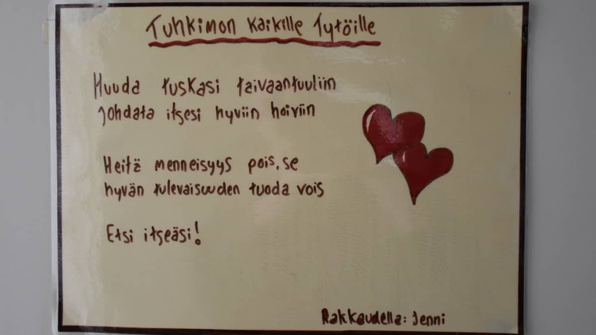 Etsi itseäsi -taulu.