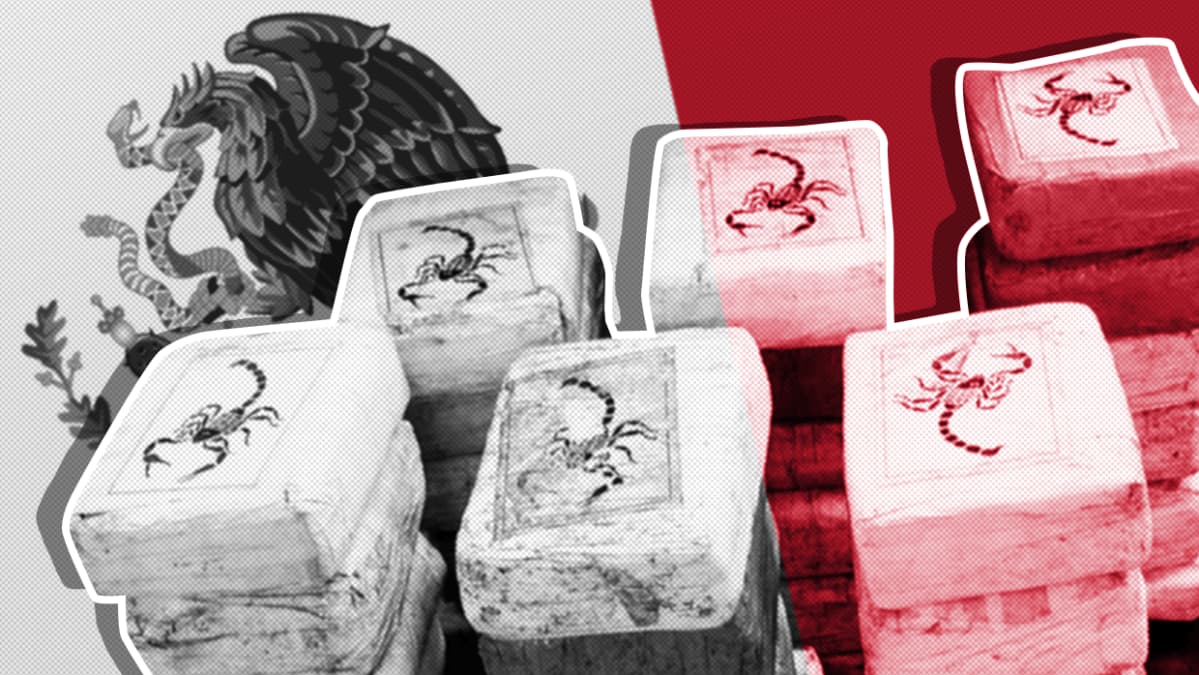 Huumekartellit merkitsevät kokaiinilastinsa tunnuksilla, esimerkiksi skorpionin kuvilla.