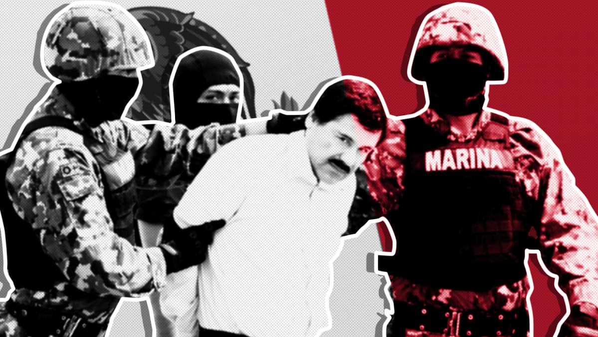 Meksikolainen huumepomo El Chapo pidätettiin toisen kerran vuonna 2014.