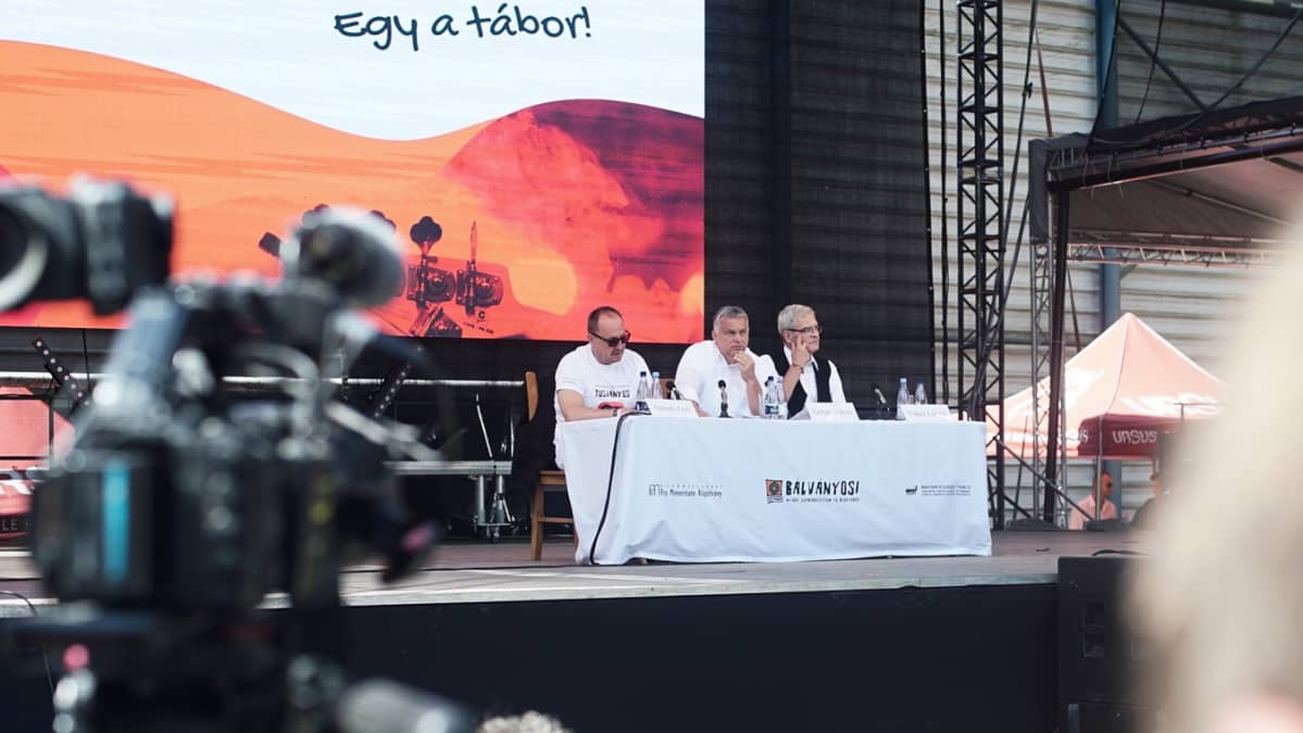 Viktor Orbán esiintyi festivaaleilla