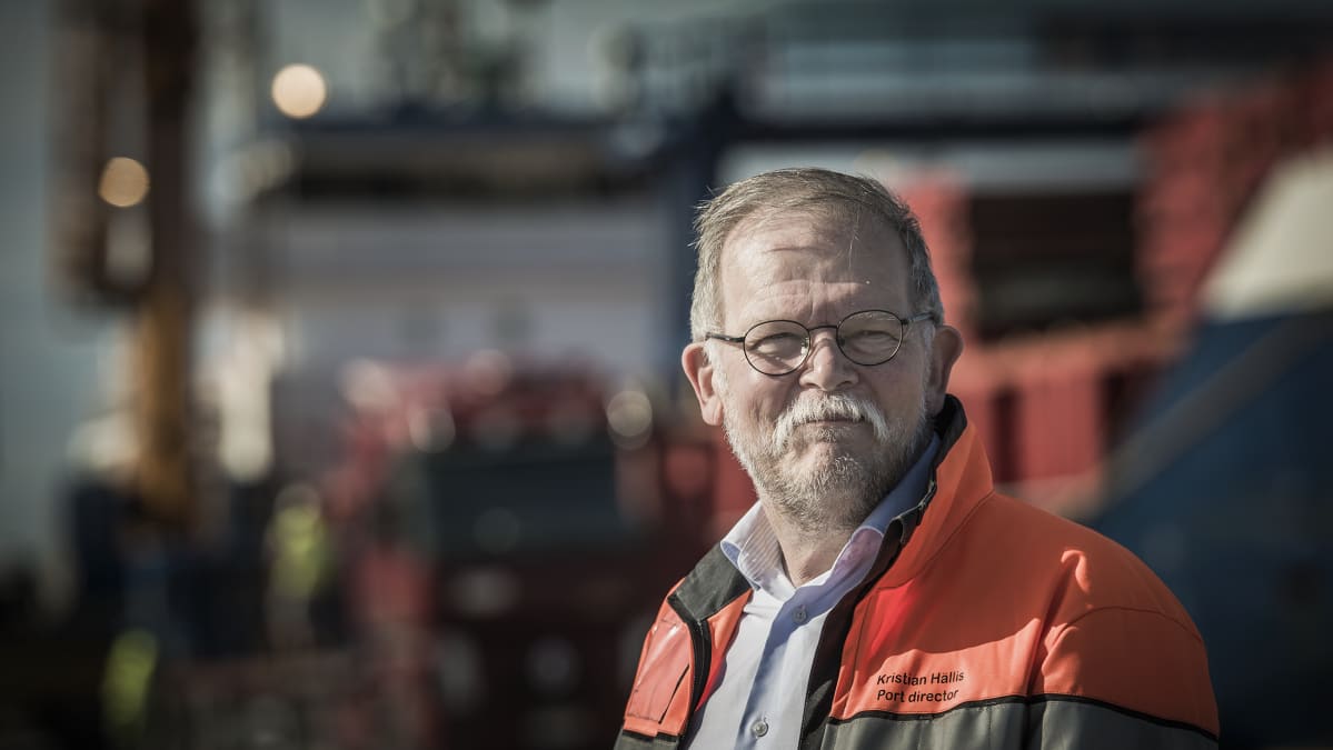 Pietarsaaren sataman satamajohtaja Kristian Hällis.
