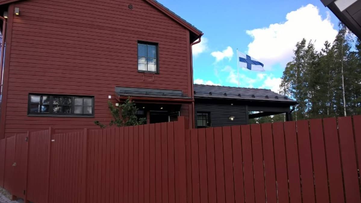 Pohjanmaa on yksi pohjalaistalokorttelin taloista Seinäjoen Asuntomessuilla.