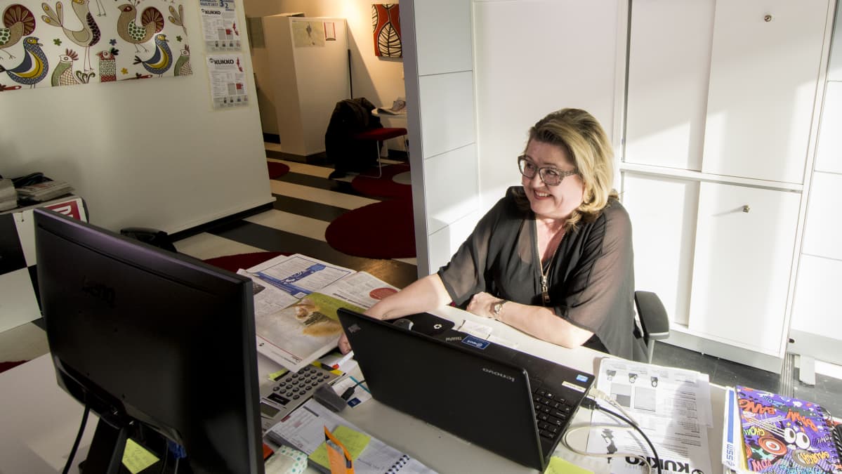 Kaupunkilehti Kukon markkinointi ja mainonta Birgit Pelkonen-Huhmo.