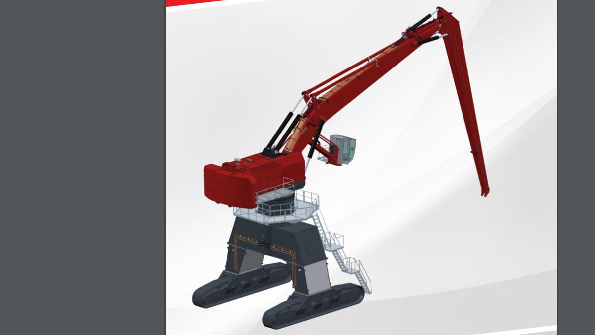 Hydraulinen nosturi.