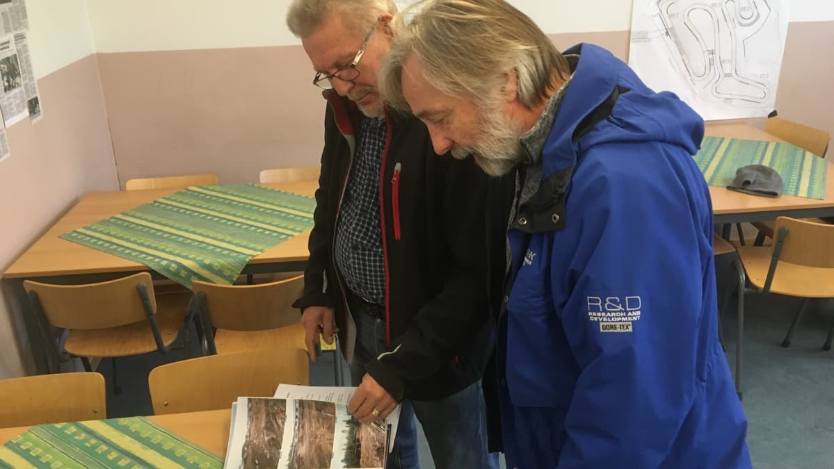 Mauri Suominen ja Matti Pessala ovat olleet alusta lähtien mukana Kouvolan kartingradan toiminnassa.
