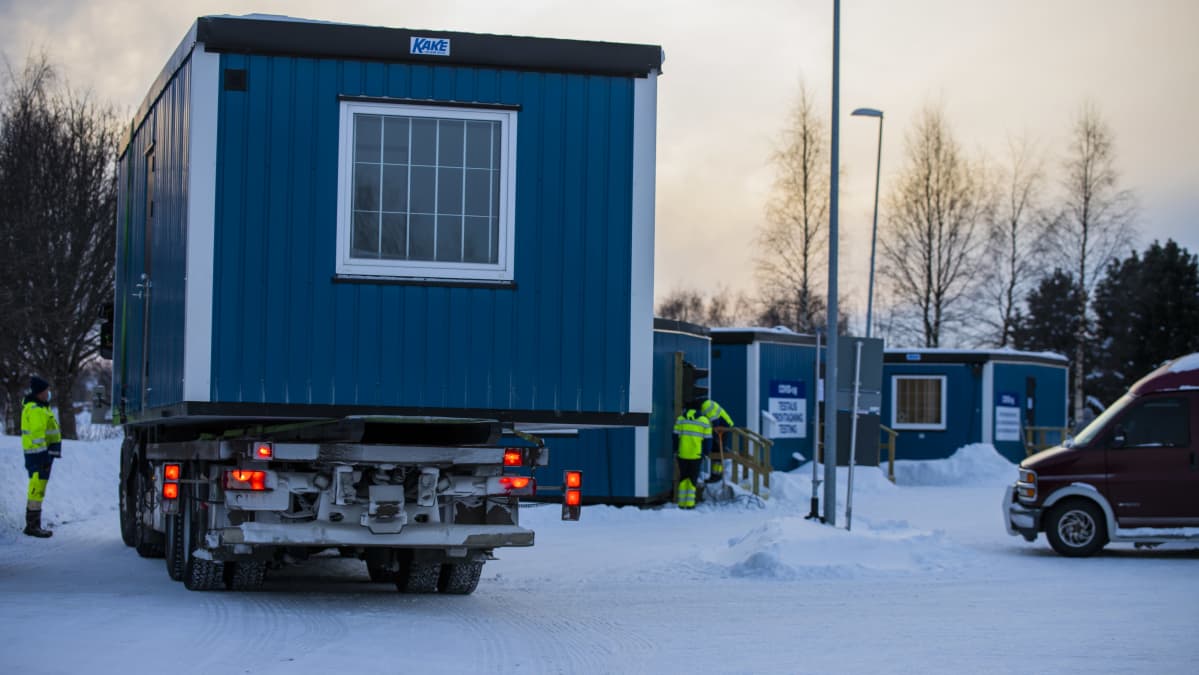 Tornion pikatestipaikkaa rakennetaan.