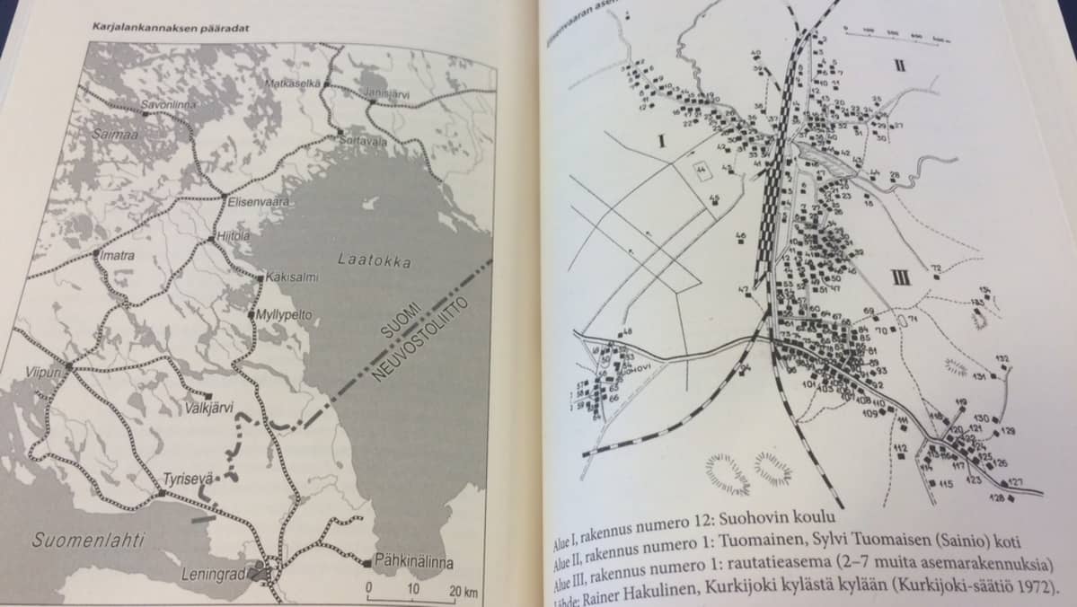 Elisenvaara oli Karjalan kannaksen raideliikenteen kannalta keskeinen solmukohta. Kuva Erkki Rahkolan ja Carl-Fredrik Geustin vuonna 2008 julkaistusta kirjasta "Vaiettu Elisenvaaran pommitus".