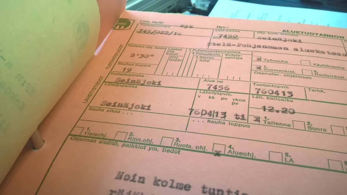 Etelä-Pohjanmaan aluekatsaus 13. huhtikuuta 1976