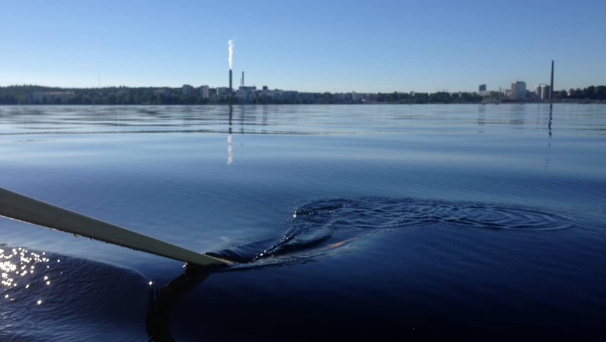 Lapinniemi ja Ranta-Tampella Näsijärveltä nähtynä.