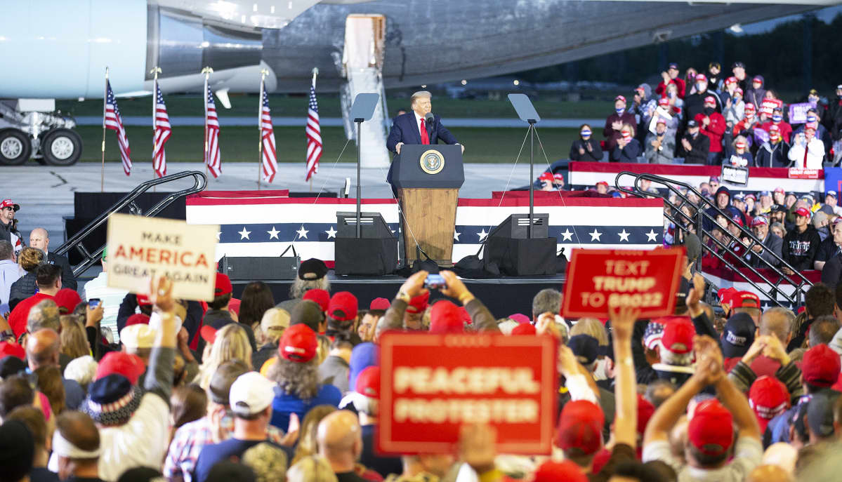 Trump kampanjoi Michiganissa 10. syyskuuta.