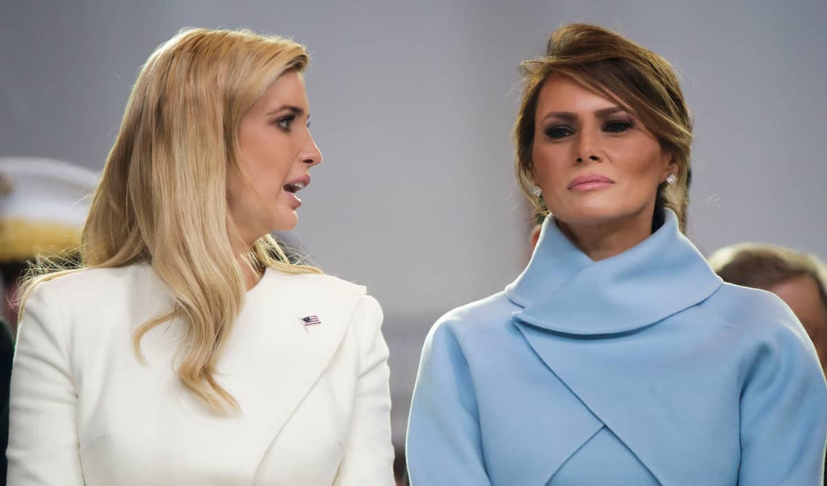 Ivanka Trump ja Melania Trump virkaanastujaisissa tammikuussa 2017.