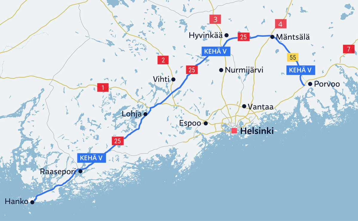 Kehä V:n reitti