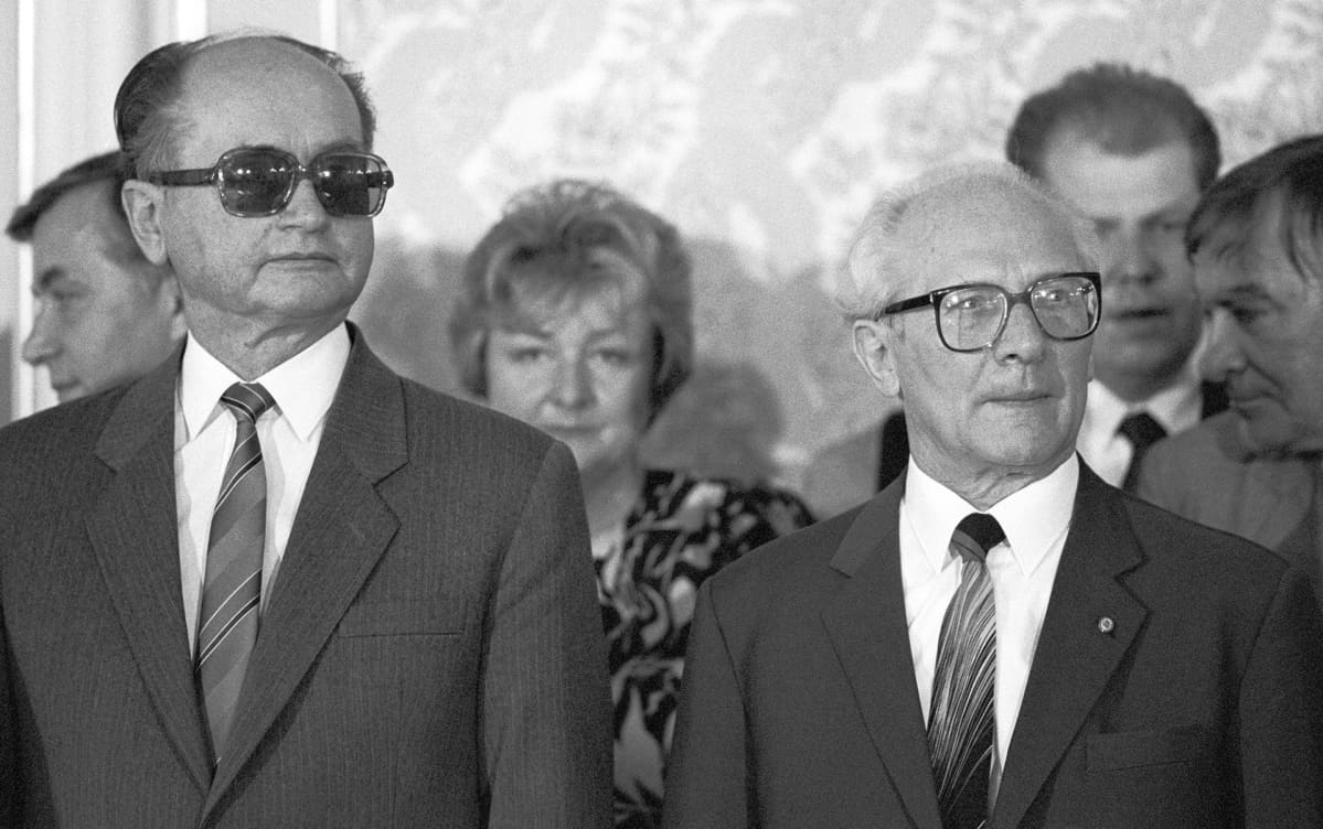 Erich Honecker ja Wojciech Jaruzelskie.