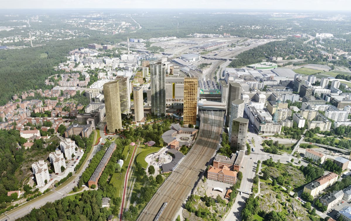 Etelä-Pasila, Skanska Talonrakennus Oy:n, Skanska CDF Oy:n ja Sato-Rakennuttajat Oy:n ehdotus Helsinki High-rise -kilpailuun.