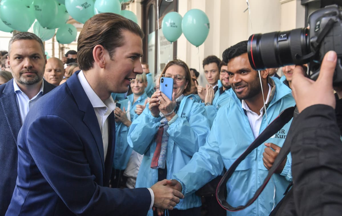 Sebastian Kurz kampanjoi.