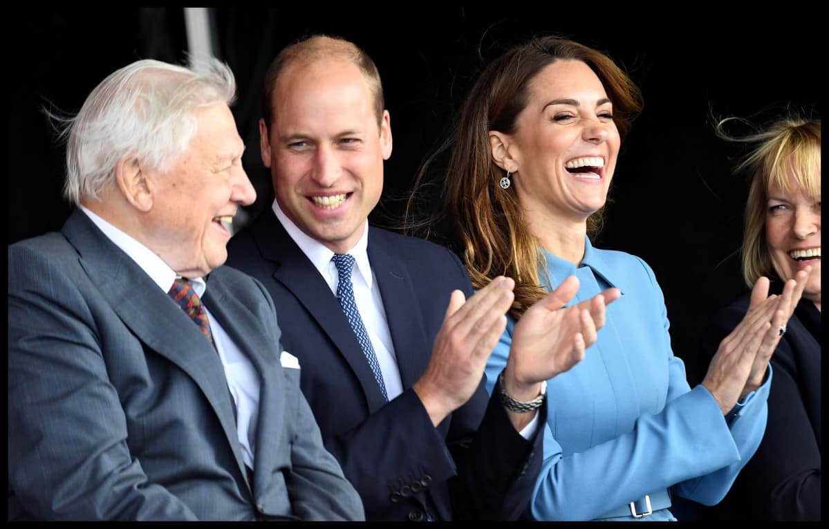 David Attenborough, prinssi William ja herttuatar Catherine