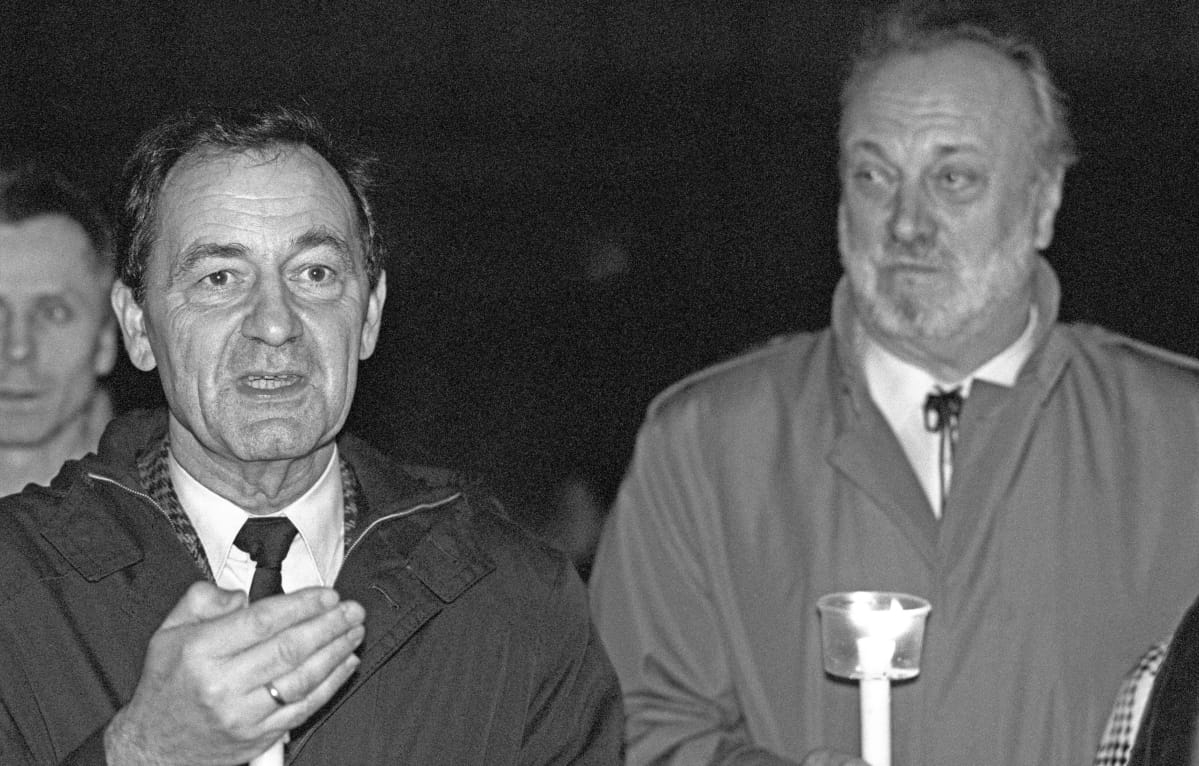 Friedrich Magirius ja Kurt Masur 18. 12. 1989.