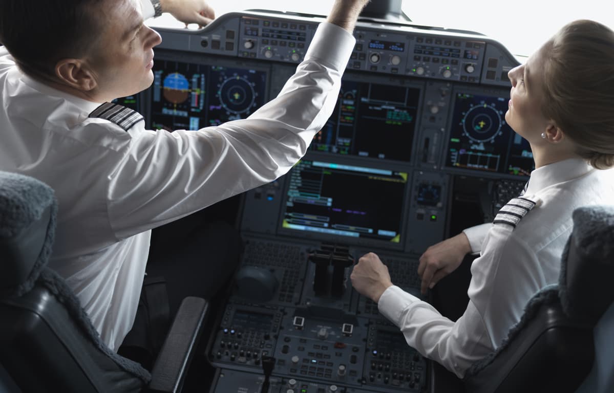 Finnair lentäjiä.