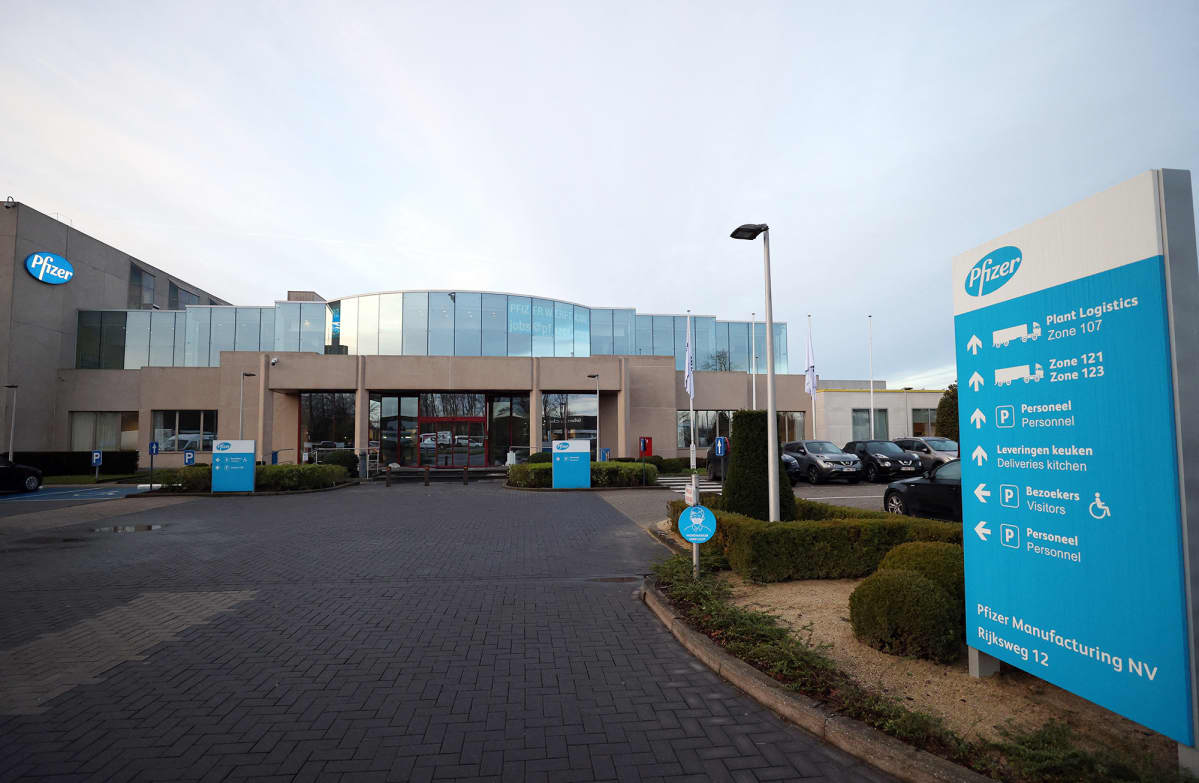 Pfizerin tehdas Puurissa, Belgiassa.