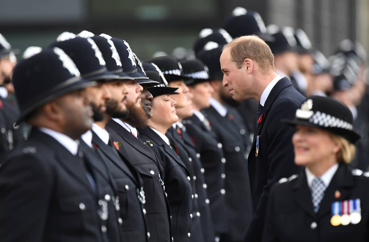 Prinssi William vieraili poliisien paraatissa Lontoon Hendonissa 3. marraskuuta.