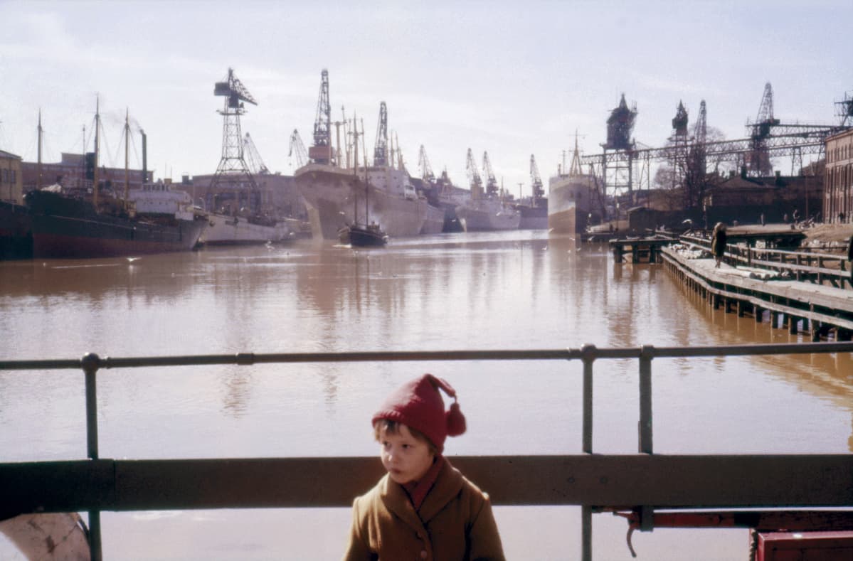 Aurajokimaisema Föriltä kuvattuna vuonna 1961.