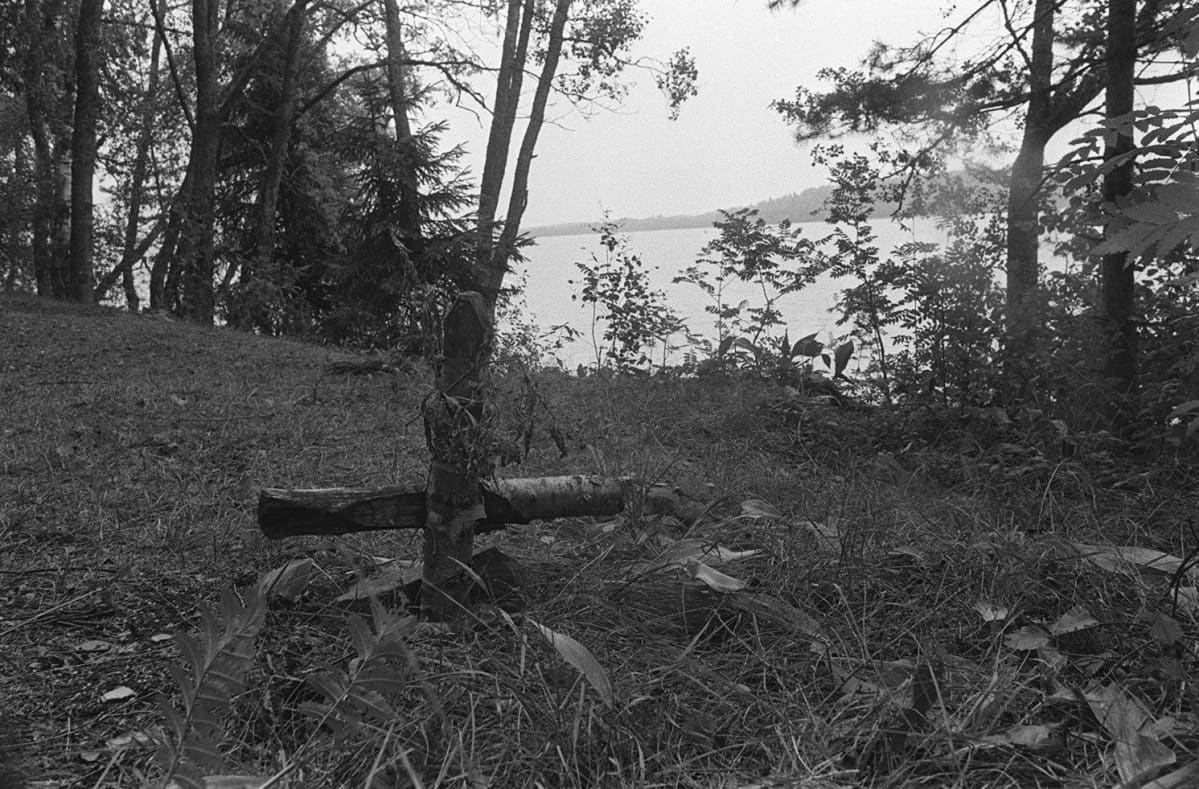 Bodominjärven surmapaikka vuonna 1970.