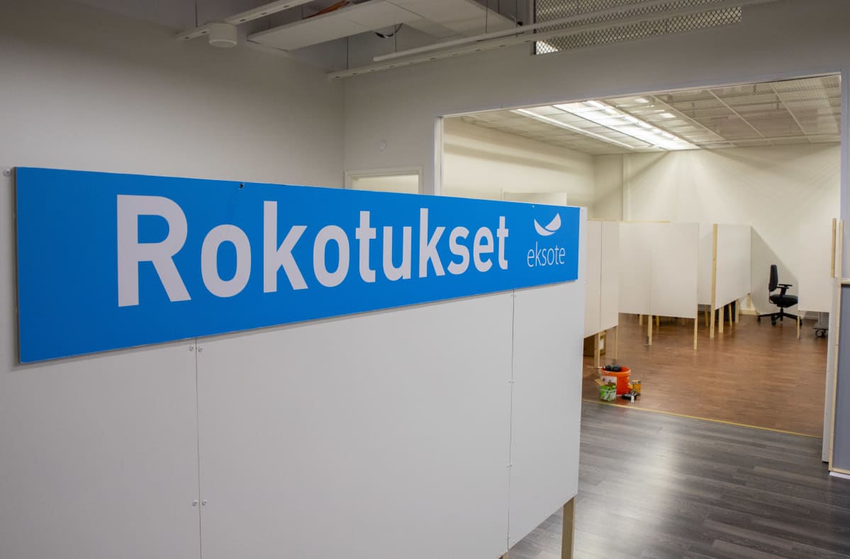 Eksoten rokotuspaikka kauppakeskus Isossa-Kristiinassa.