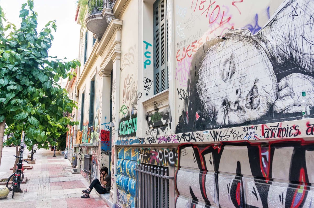 Graffiteja Ateenassa.