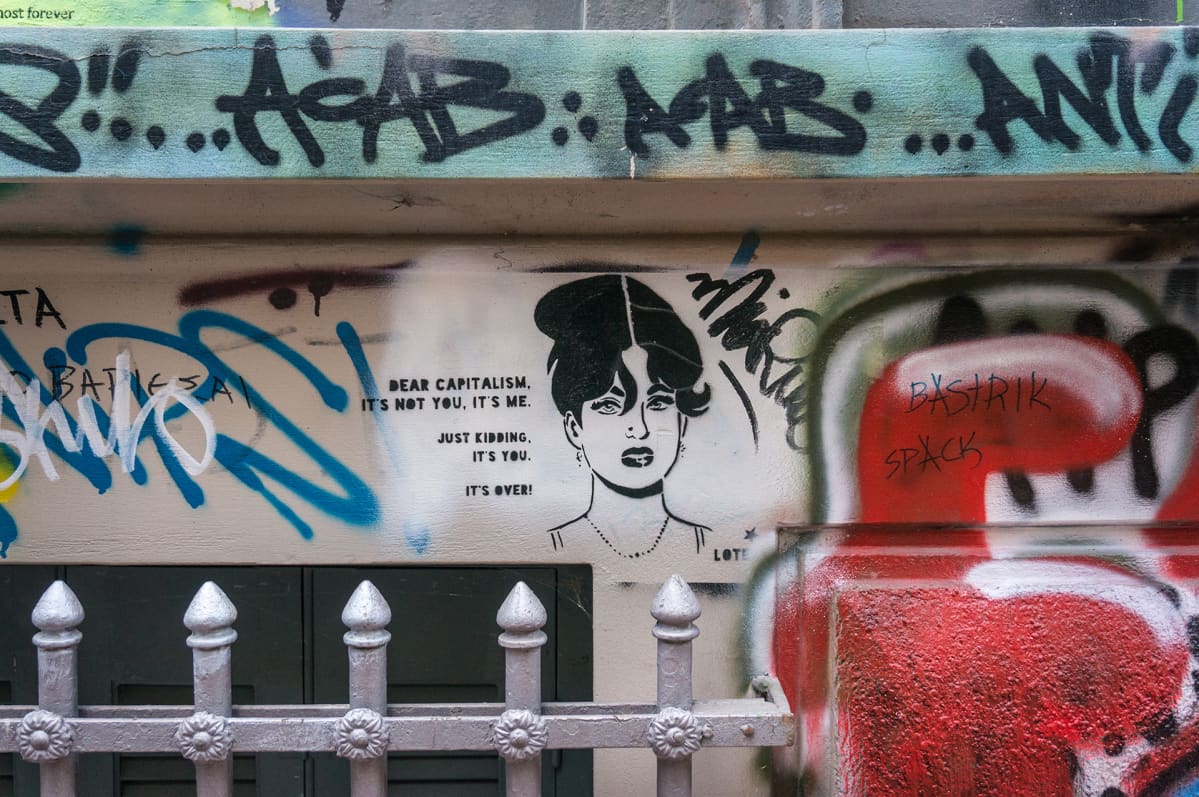Graffiteja Ateenassa.
